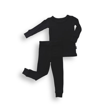 LONG SLEEVE 2 PIECE SETS- Midnight Ribbed