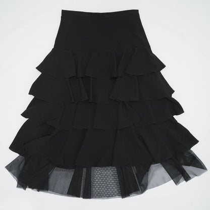 Ruffle Skirt Black