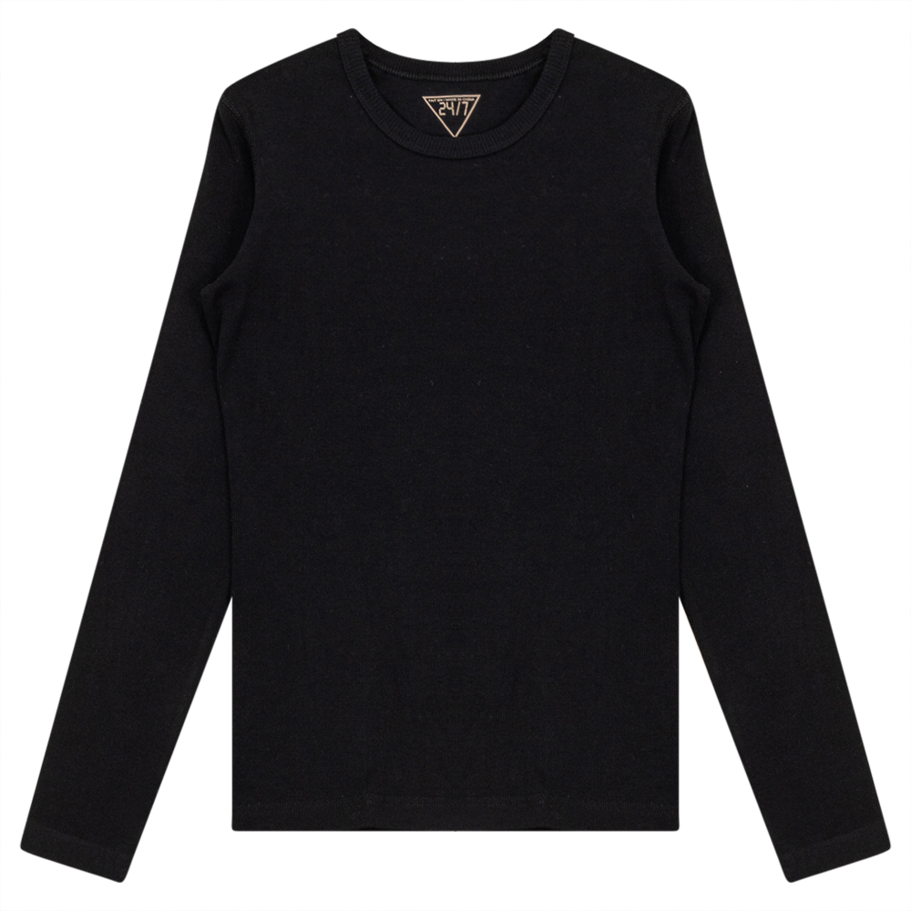 Long Sleeve Ribbed Tee