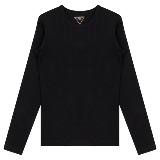 Long Sleeve Ribbed Tee