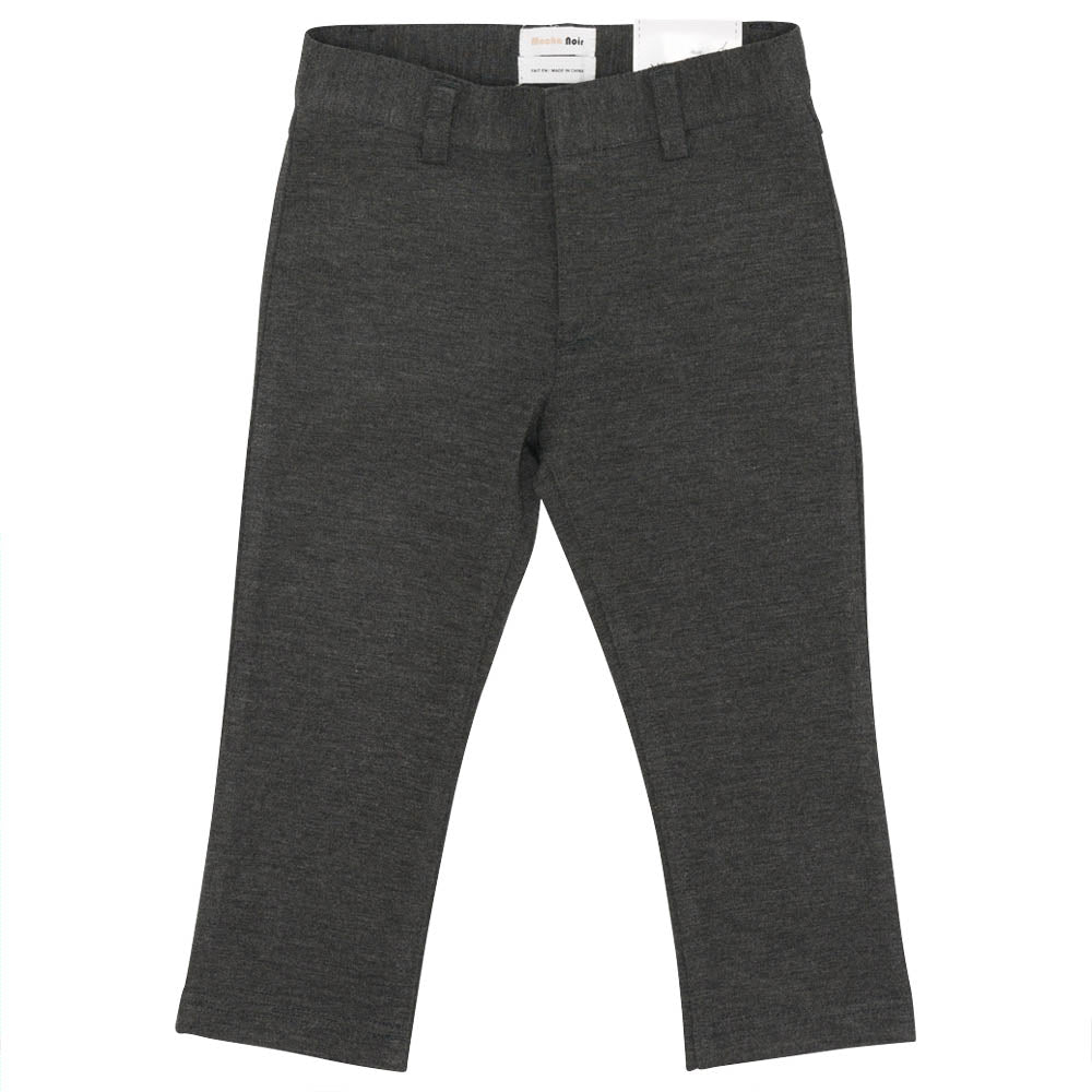 Basic Ponte Pants Charcoal Mix