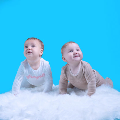 Ribbed Velour Fragile Onesie