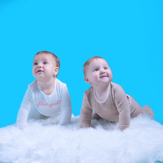 Ribbed Velour Fragile Onesie