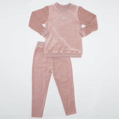 Velour And Sherpa 2pc Set