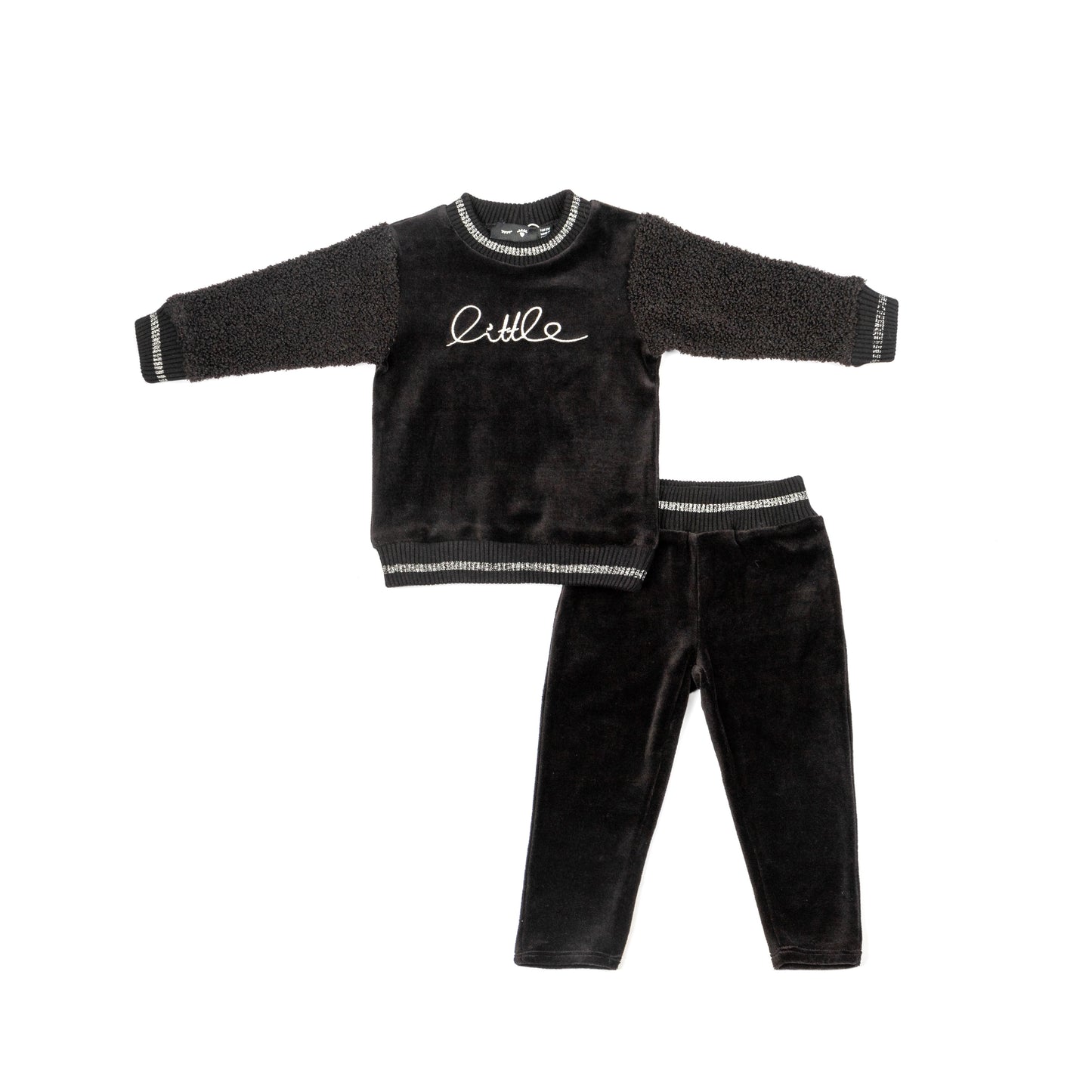 Velour And Sherpa 2pc Set
