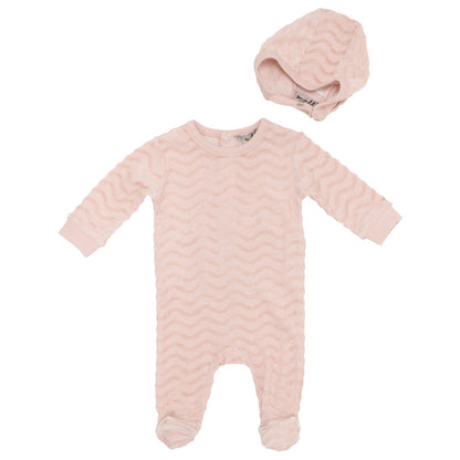 Velour Wave Layette Pink