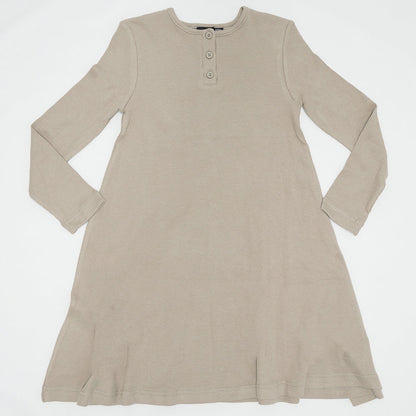 Basic Rib Dress Sand Mix