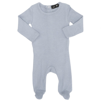 Basic Rib Onesie Blue Grey