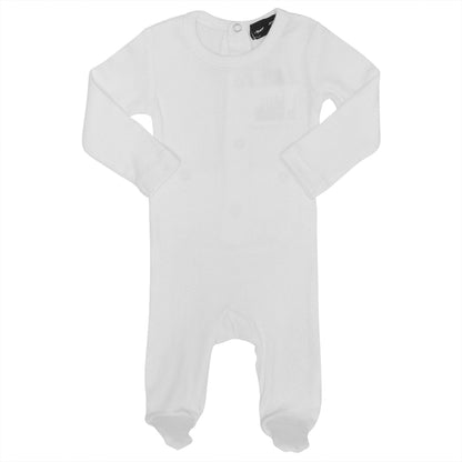 Basic Rib Onesie Off White