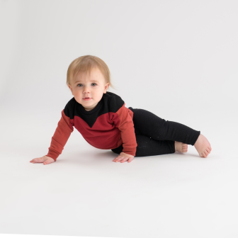 Heart Sweater 2pc Black