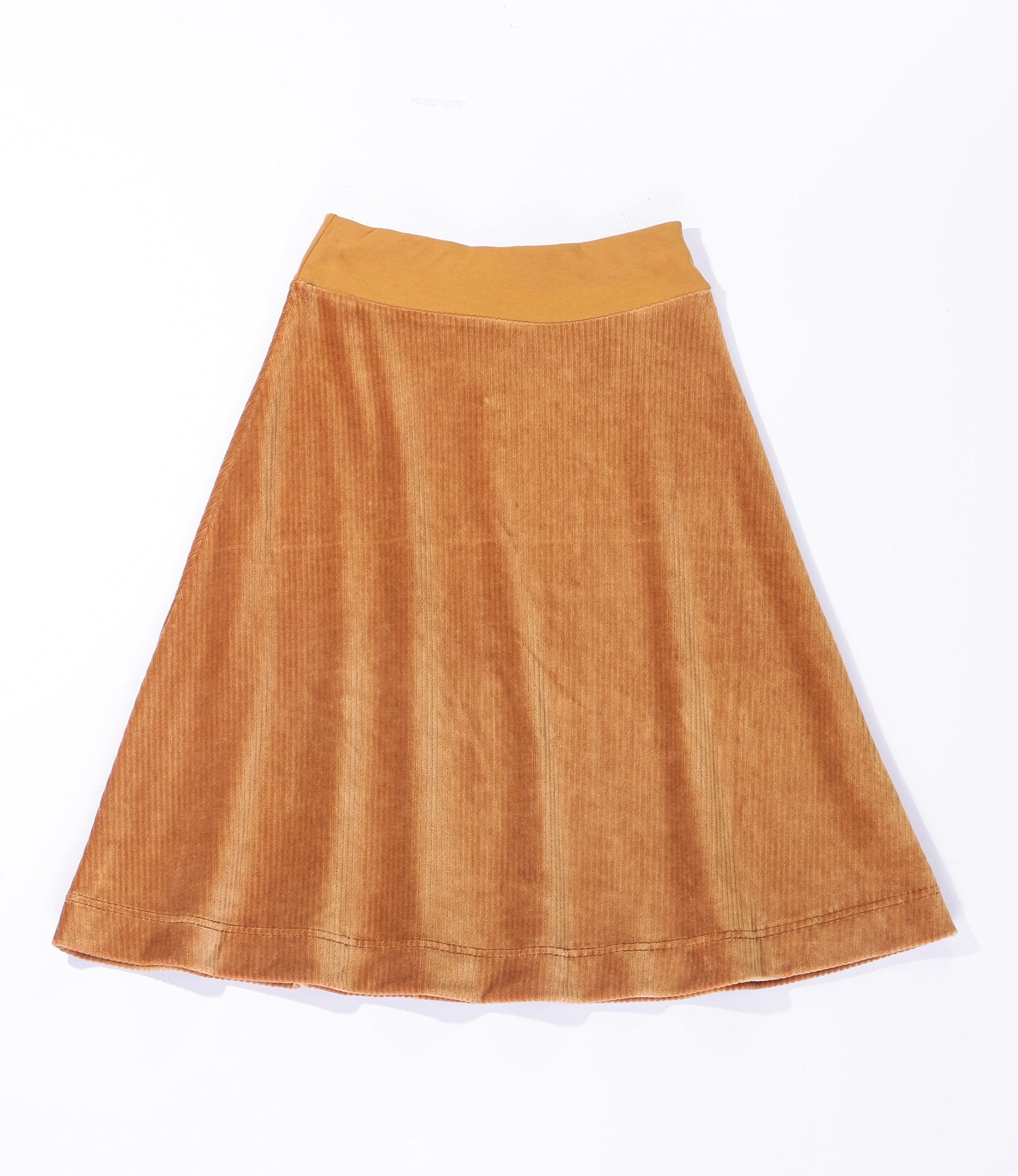 Ribbed Velour Tiered Short Skirt Taupe Taupe