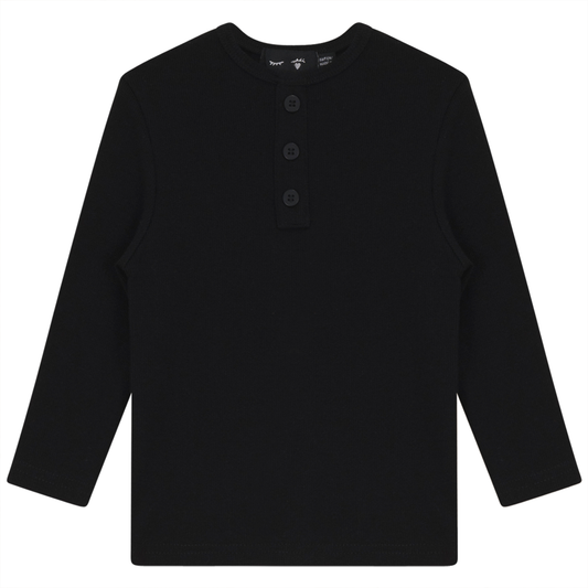 Rib Basic Henley Top