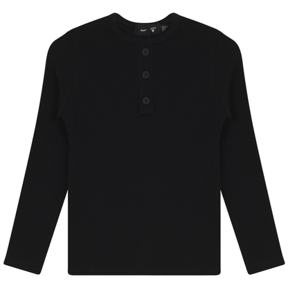 Rib Basic Henley Top