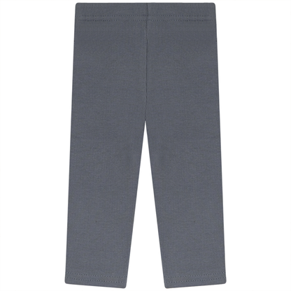 Rib Basic Henley leggings Blue Grey