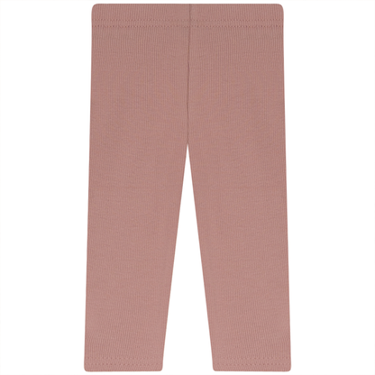 Rib Basic Henley leggings Blush