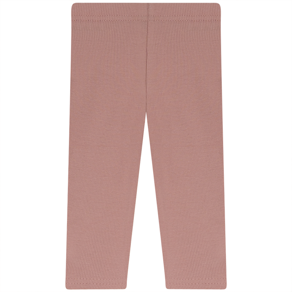 Rib Basic Henley leggings Blush