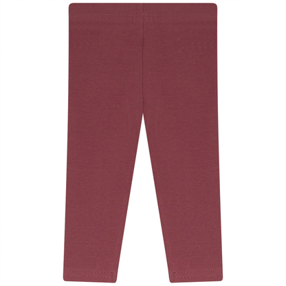 Rib Basic Henley leggings Mauvewood