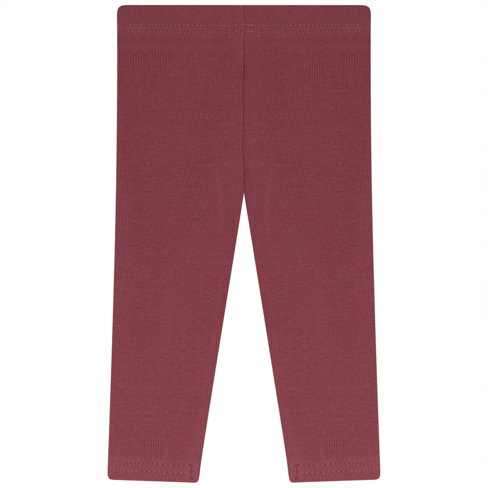 Rib Basic Henley leggings Mauvewood