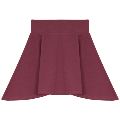 Rib Basic Henley Skirt Mauvewood