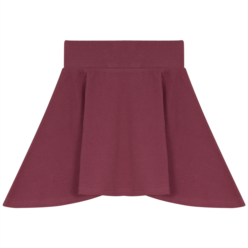 Rib Basic Henley Skirt Mauvewood