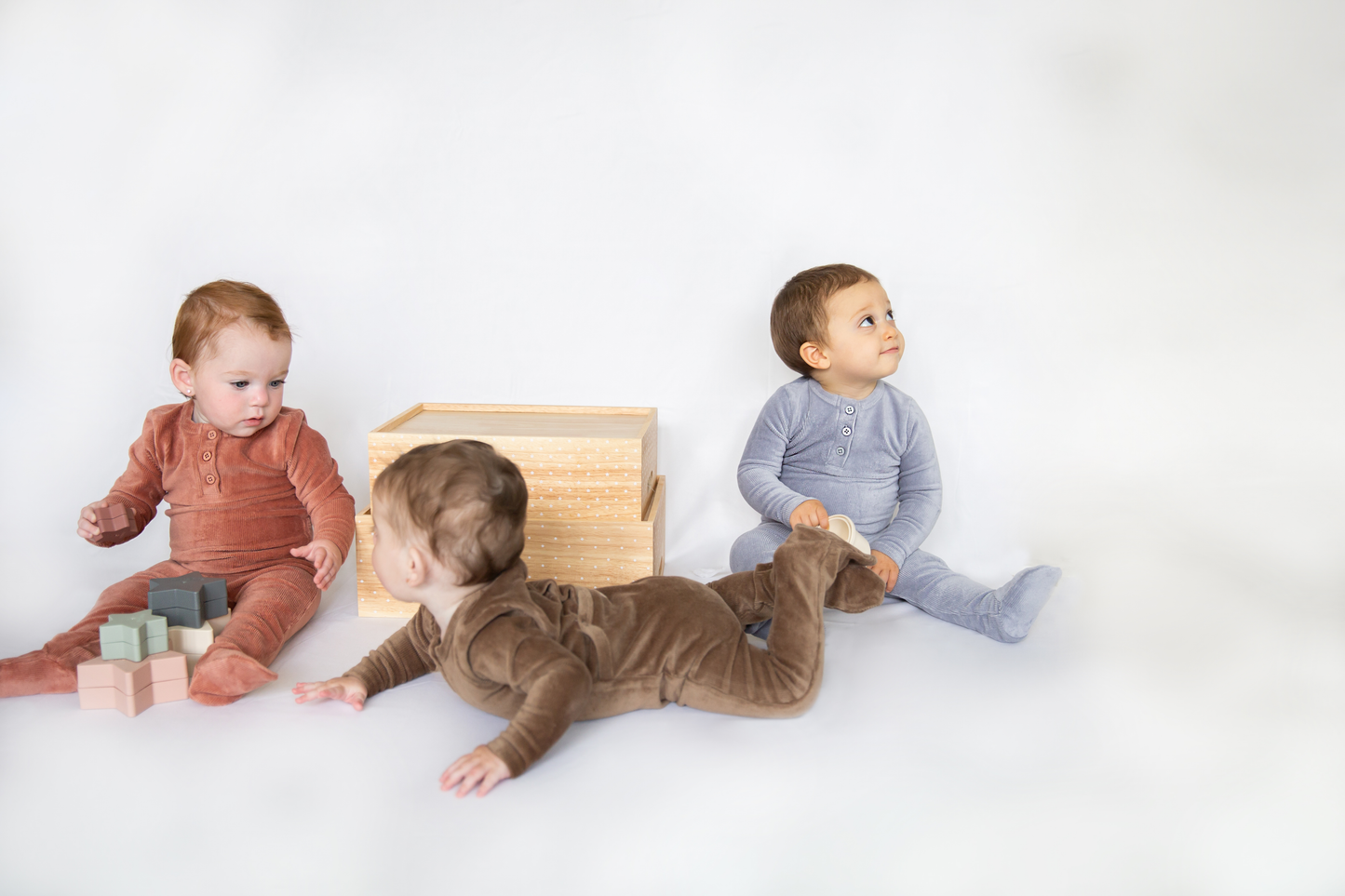 Mini Velour Rib Onesie