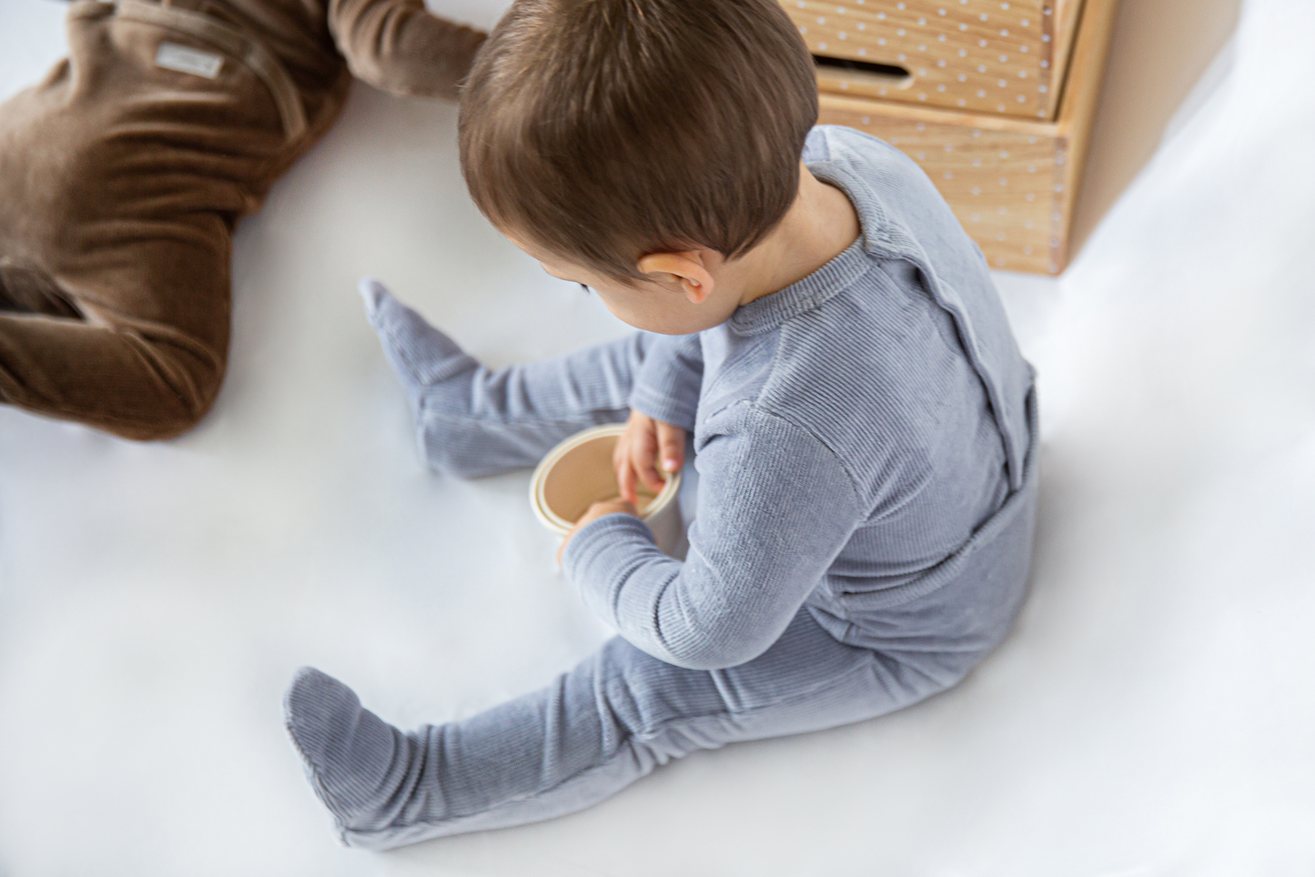 Mini Velour Rib Onesie