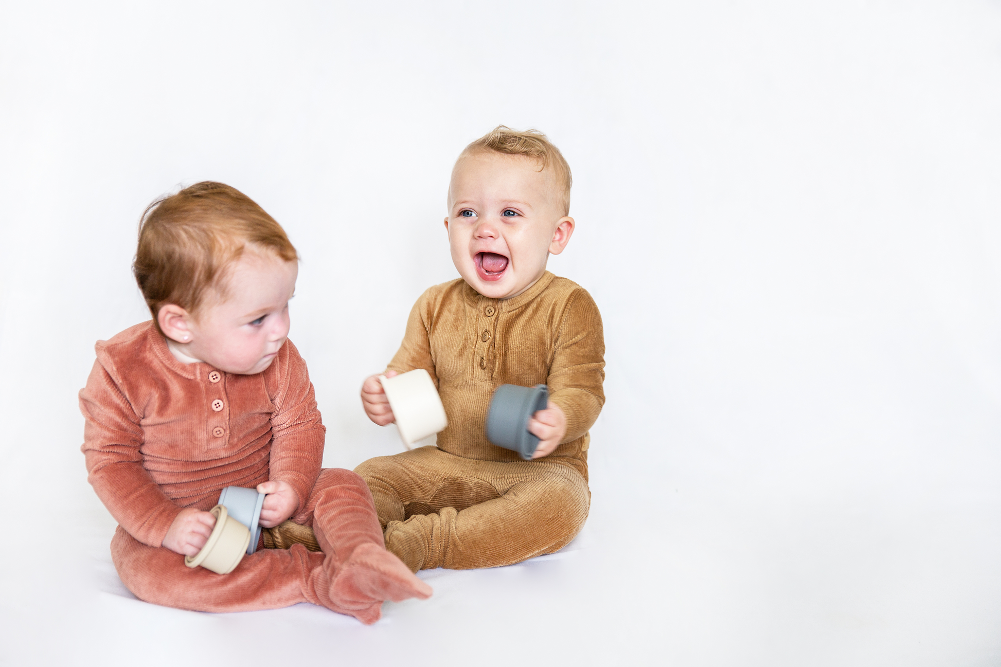 Mini Velour Rib Onesie