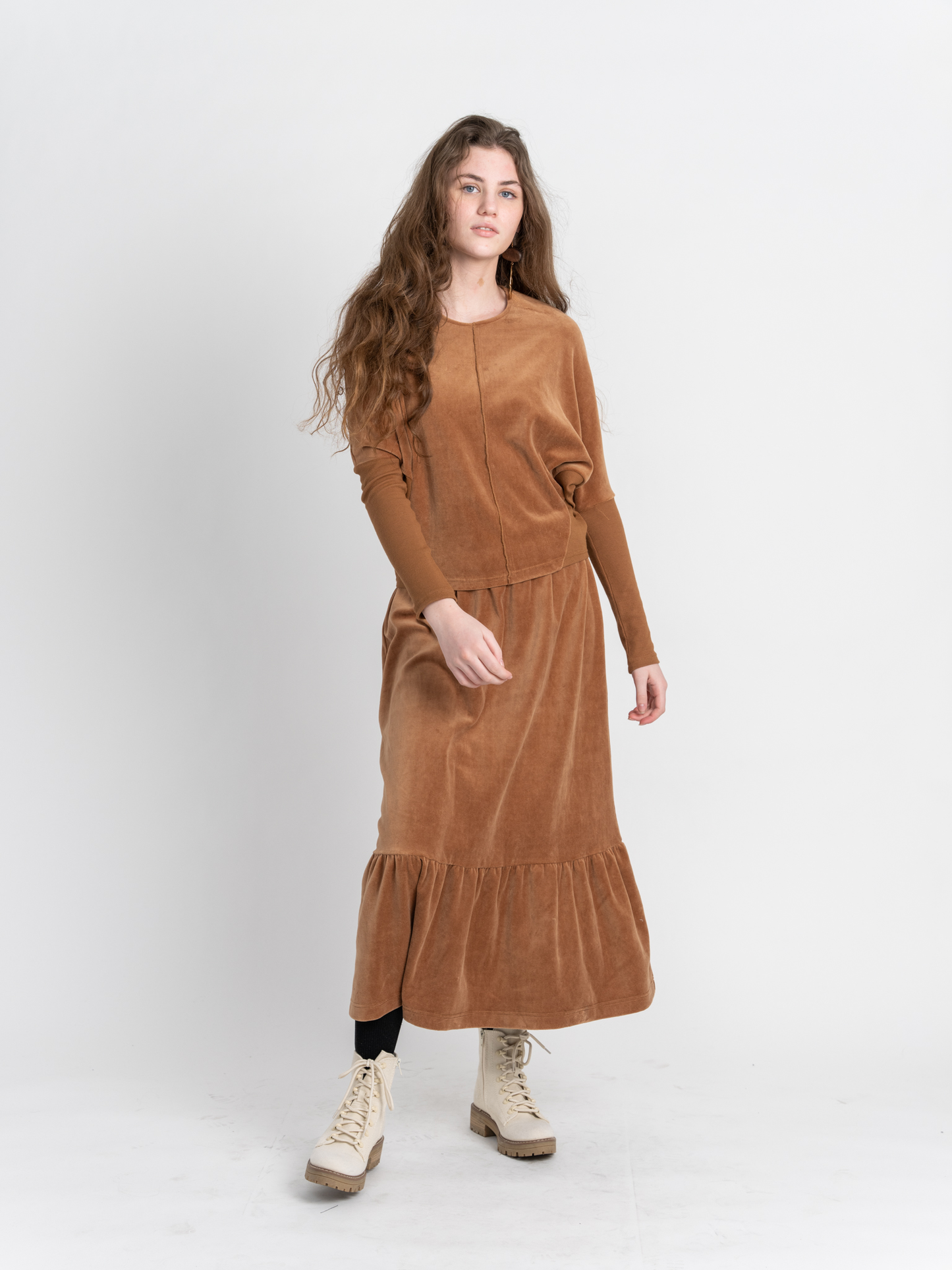 Velour Balloon Sweatshirt