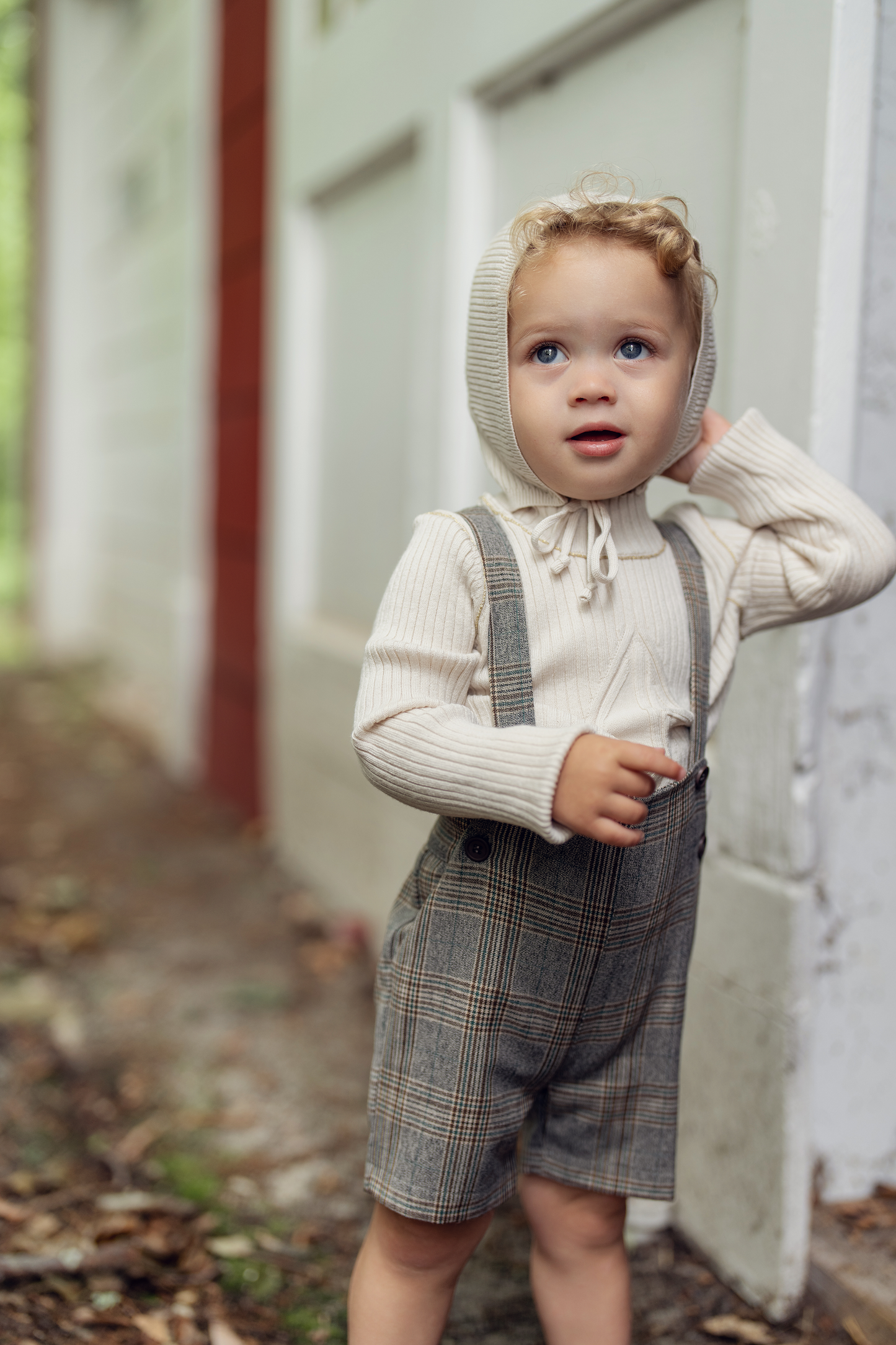 Rib Knit Top With Mock Neck