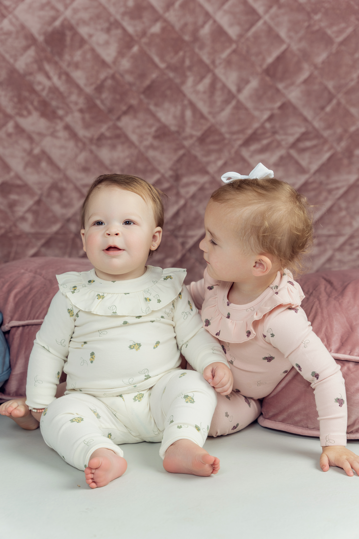 Grapes Print Rib 2PC Set