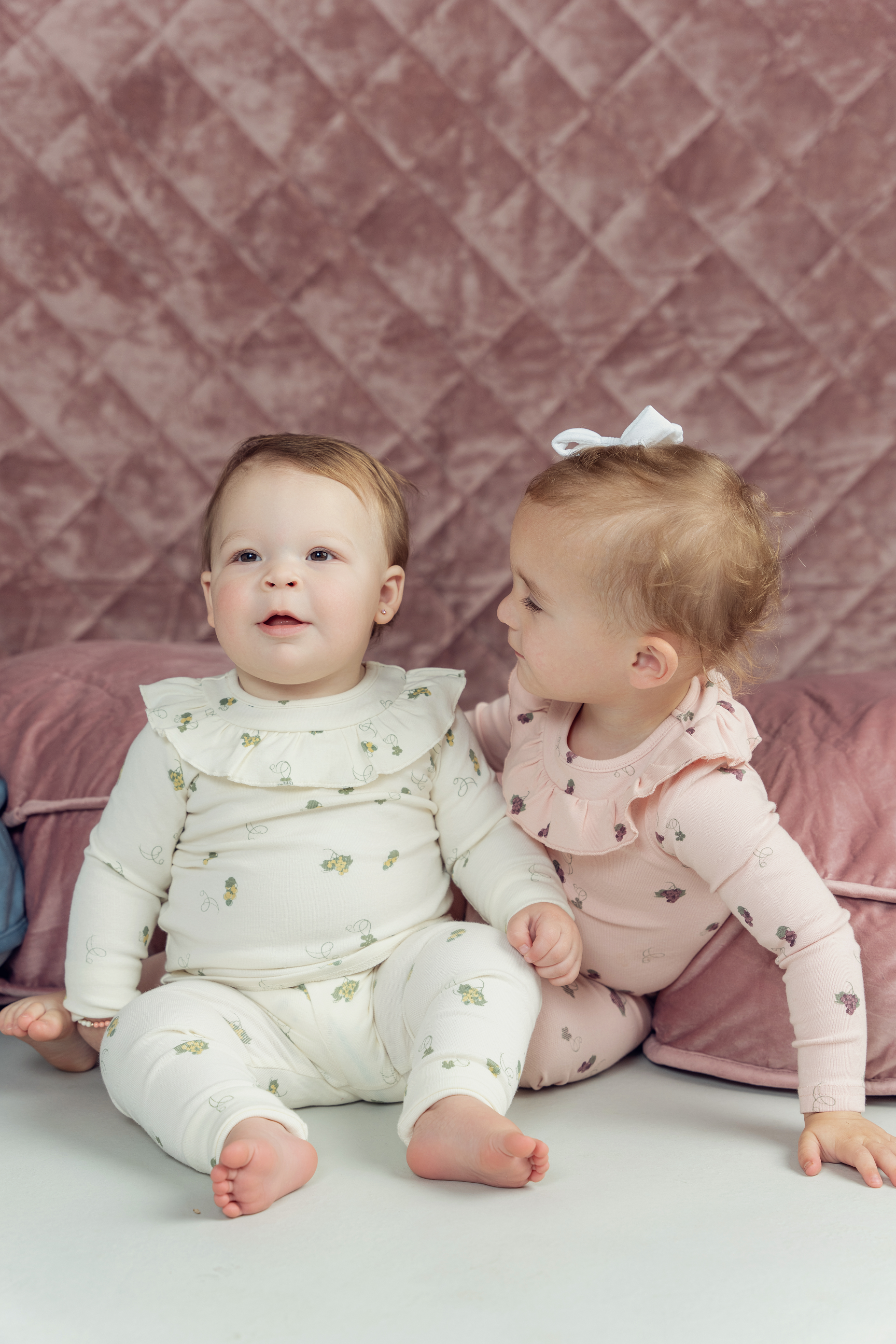 Grapes Print Rib 2PC Set