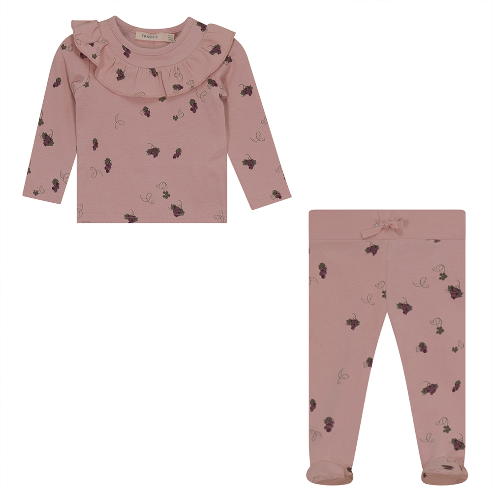 Grapes Print Rib 2PC Set Petal