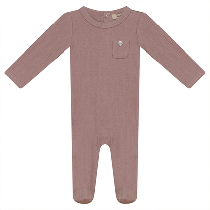 Onesie With Chest Pocket Mauve
