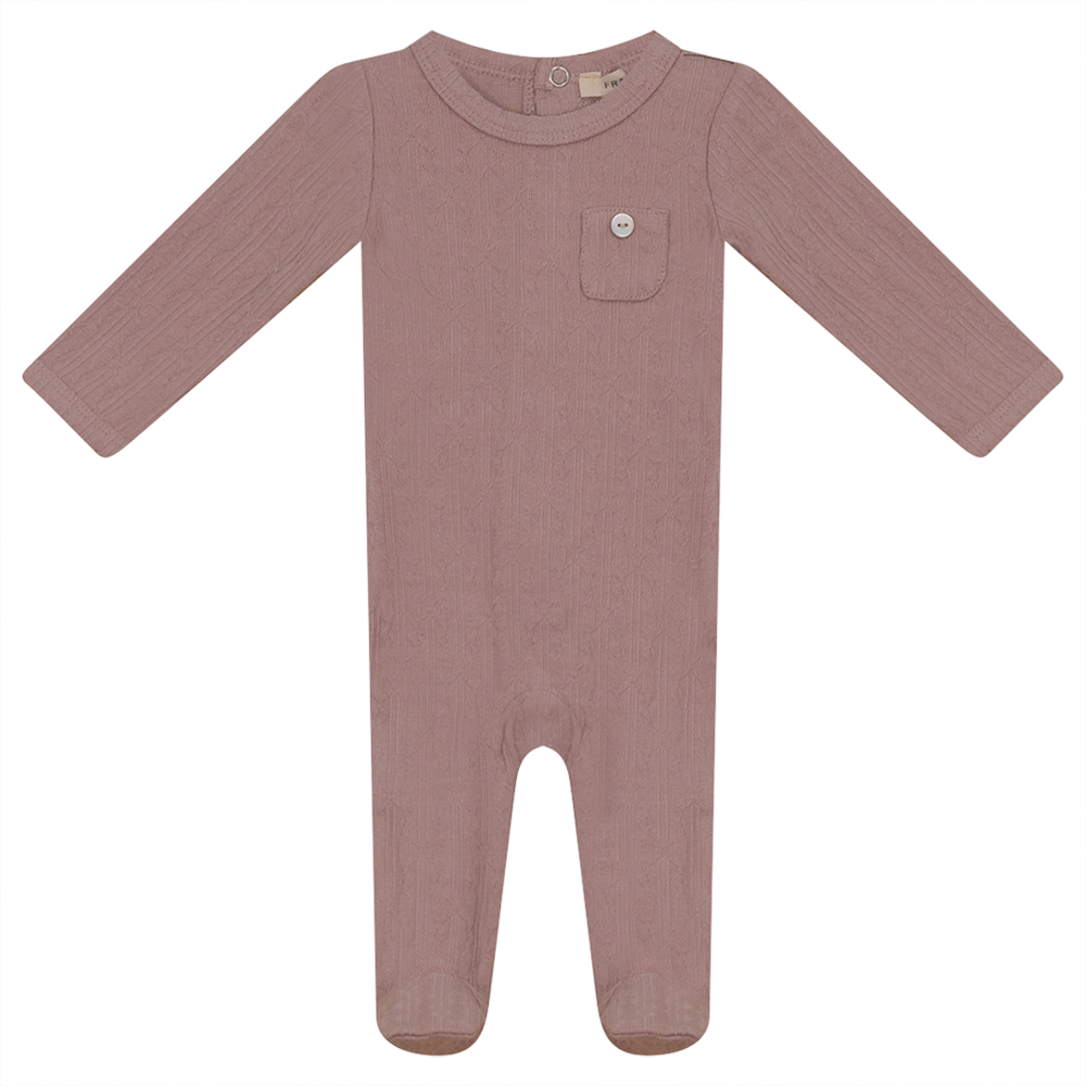 Onesie With Chest Pocket Mauve