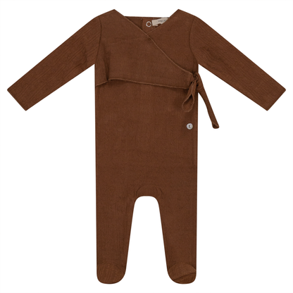 Wrap Look Onesie Coffee