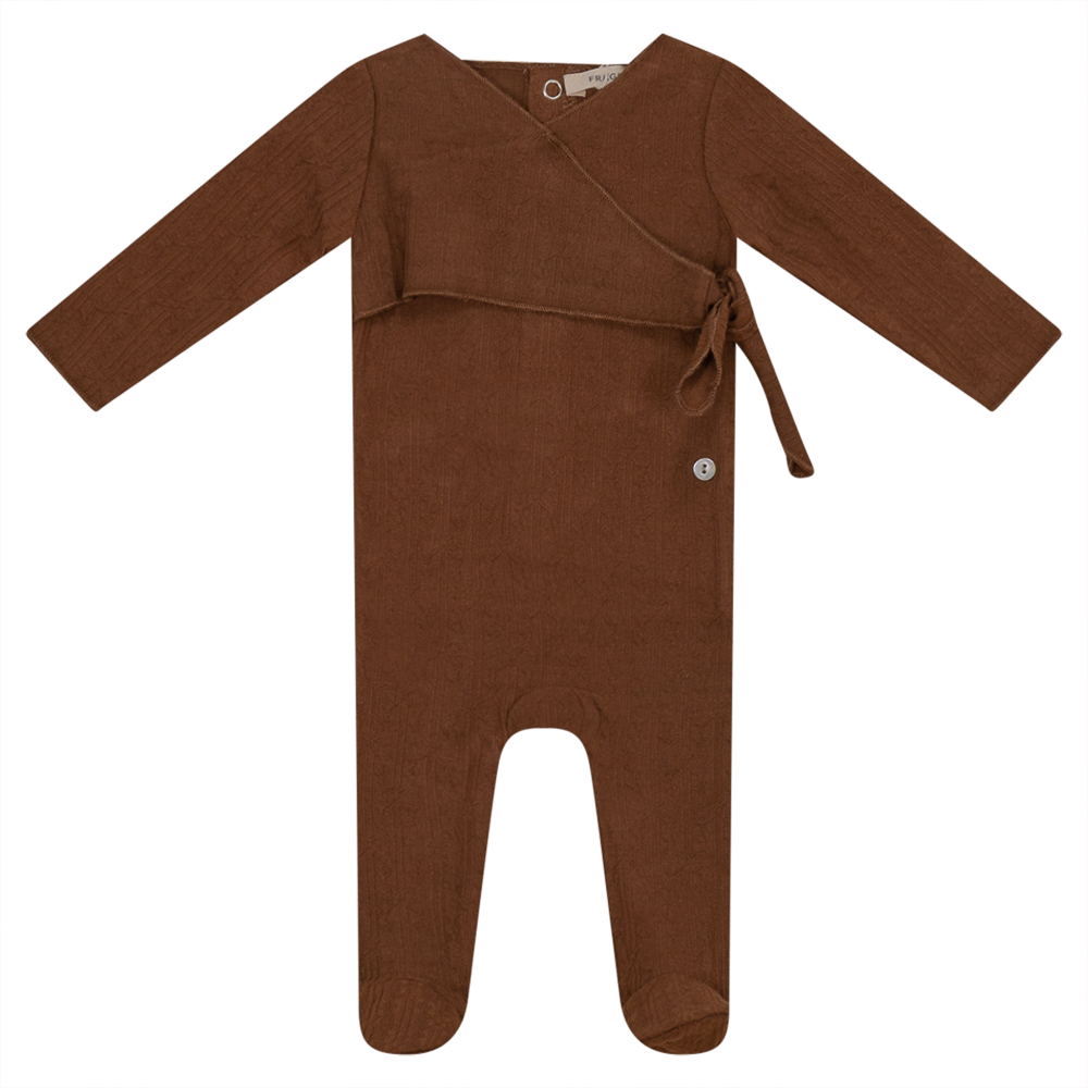 Wrap Look Onesie Coffee
