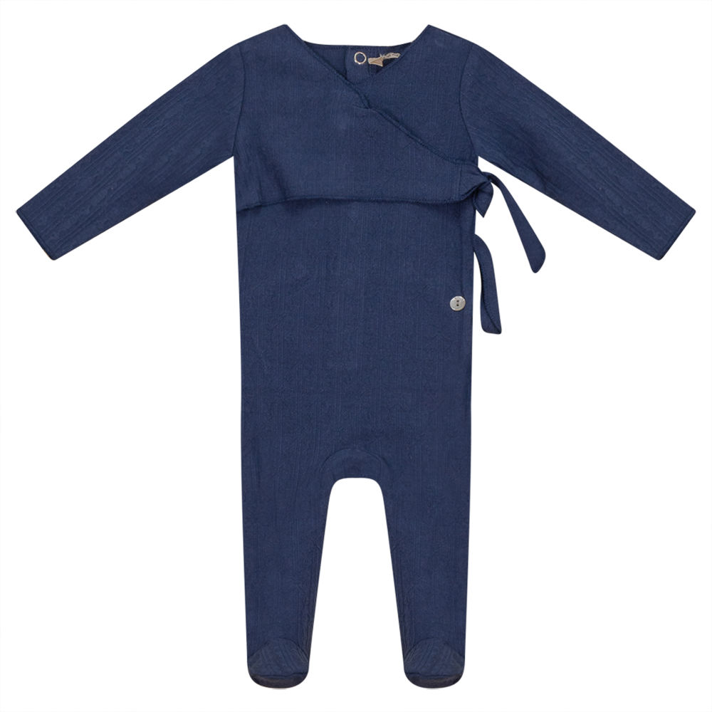 Wrap Look Onesie Indigo