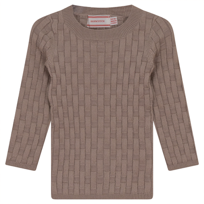 Knit Textured Top Sand Mix