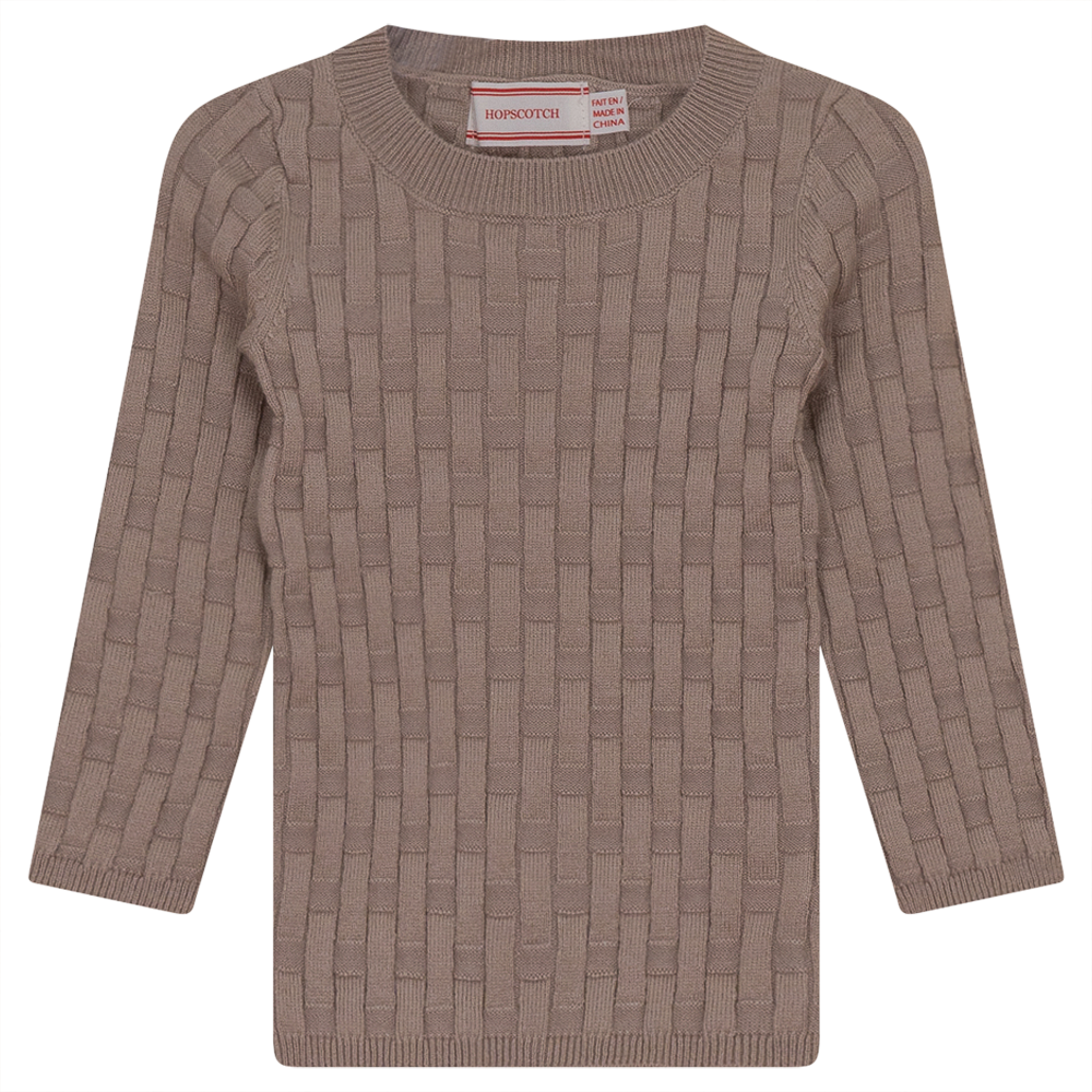 Knit Textured Top Sand Mix