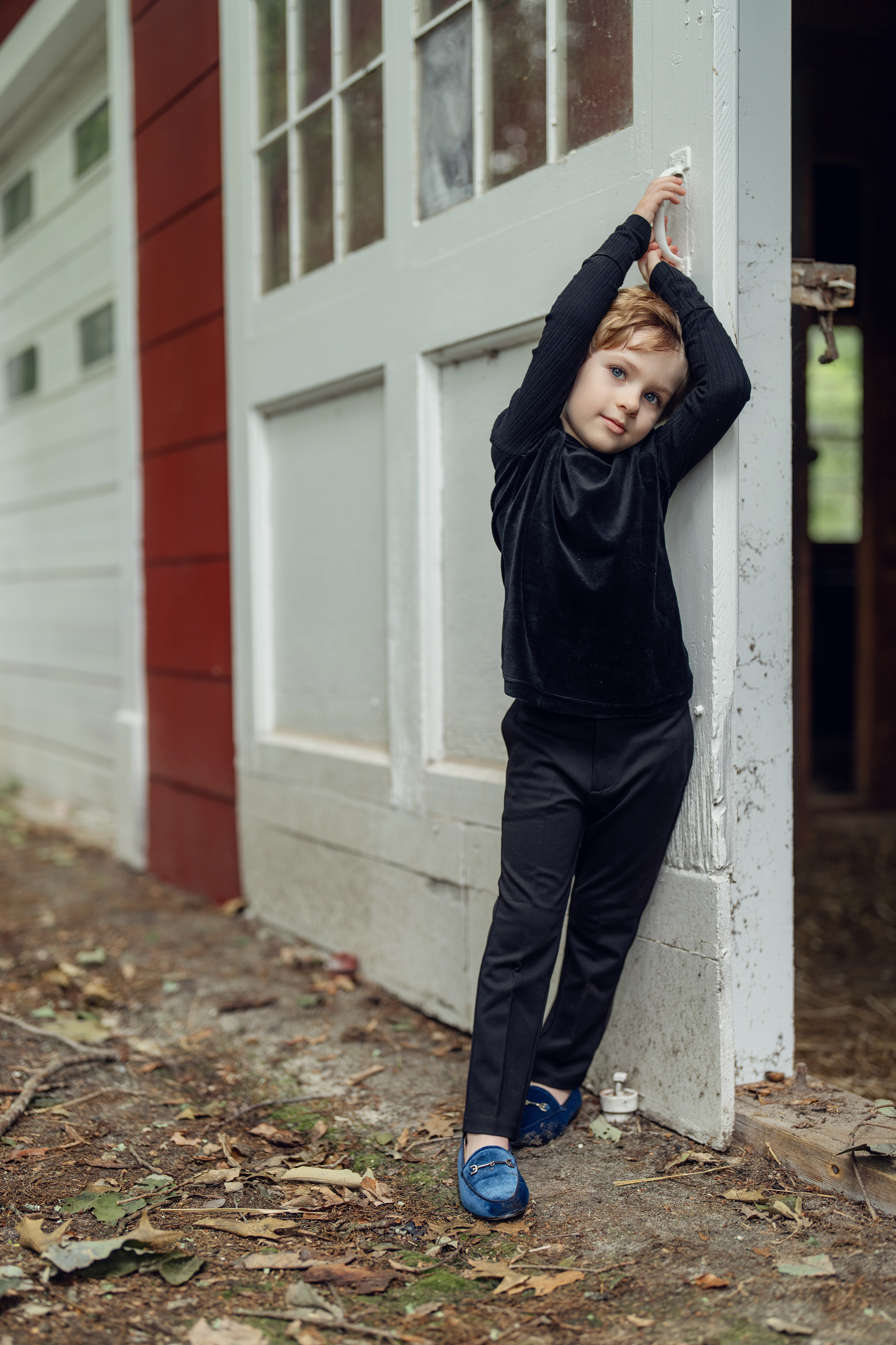 Combo Rib And Cotton Velour Top