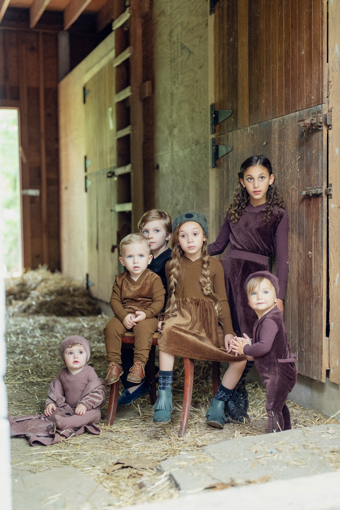 Combo Rib And Cotton Velour Top