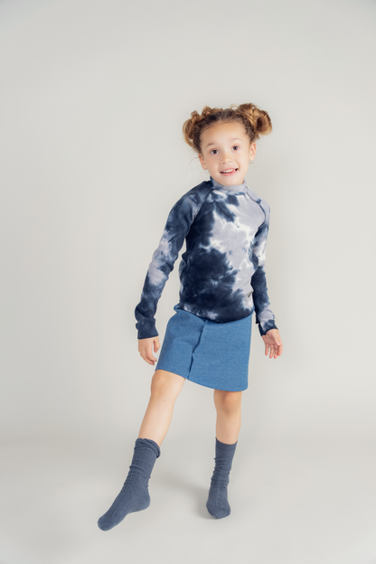 Fine Rib A-Line Skirt