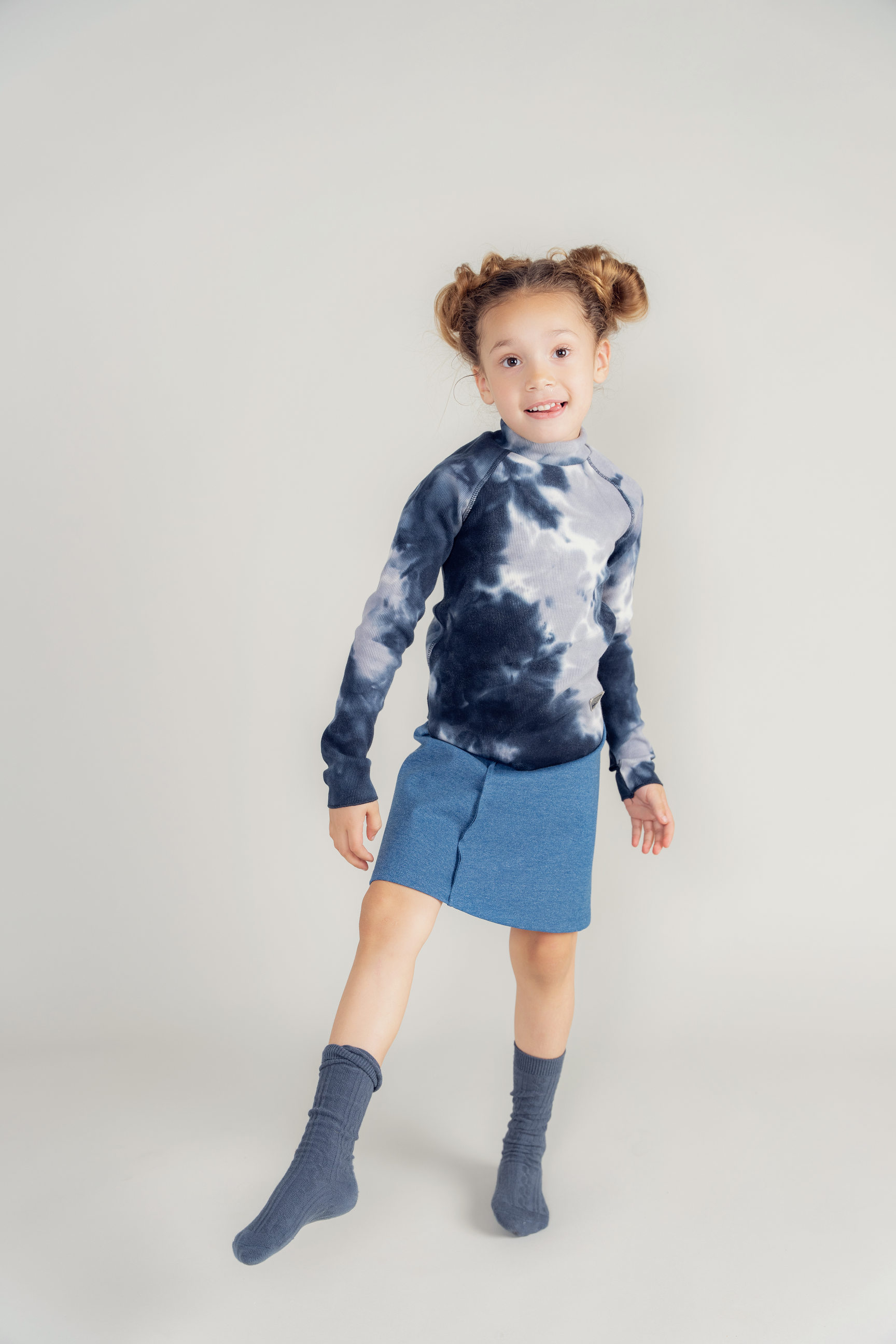 Fine Rib A-Line Skirt