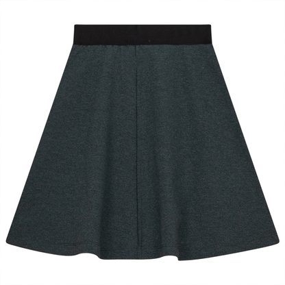 Fine Rib A-Line Skirt Forest Mix