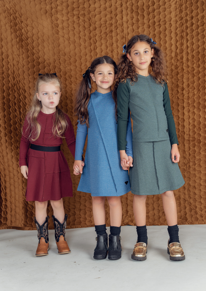 Fine Rib A-Line Skirt