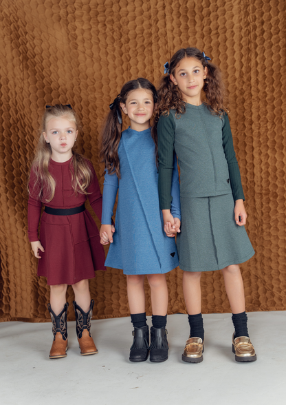 Fine Rib A-Line Skirt