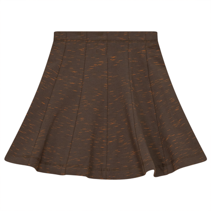 Paneled Stretch Mix Skirt Cocoa