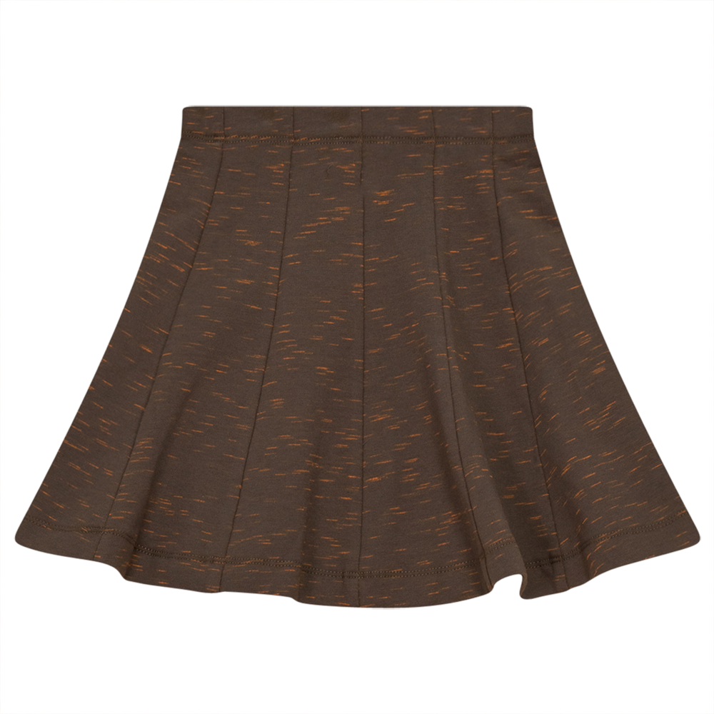 Paneled Stretch Mix Skirt Cocoa