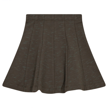 Paneled Stretch Mix Skirt Olive