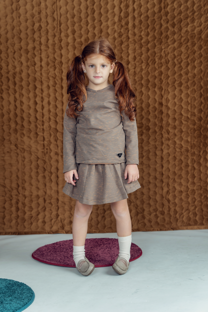 V-Neck Stretch Mix Top